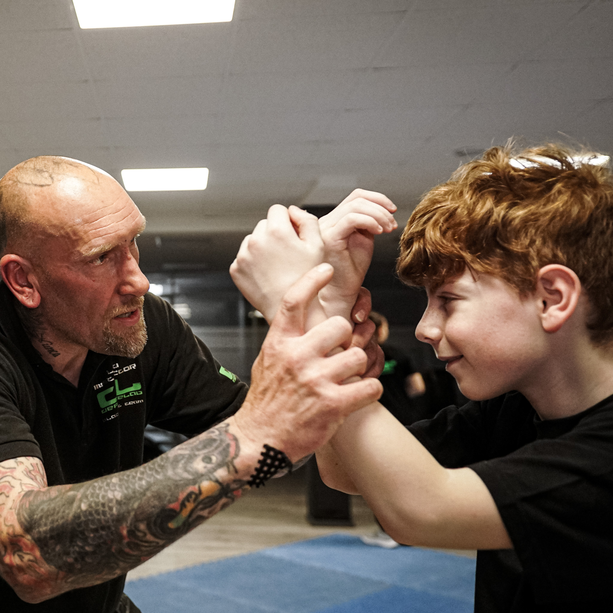 Andreas und Lukas beim Training